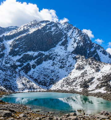 beautify lake between the Everest region 